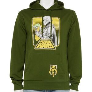 Star Wars Mandalorian Grogu Long Sleeve Fleece Hoodie